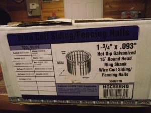1 3/4" Galvanized Coil Nails
