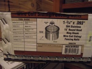 1 3/4" Stainless Steel Coil Nails