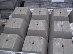 12" plain pier block