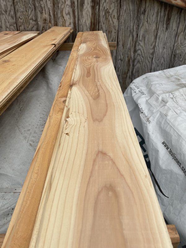 1X8-8' Western Red Cedar Utility Grade Tongue and Groove - Image 4