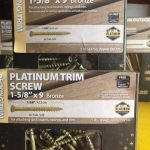 #9 x 1 5/8" Star Drive Trim Head Bronze Ceramic Screws 5#