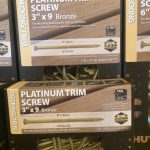 #9 x 3" Star Drive Trim Head Bronze Ceramic Screws 5#