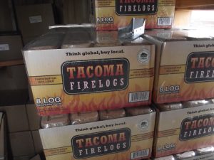 Tacoma Fire log boxes by the pallet