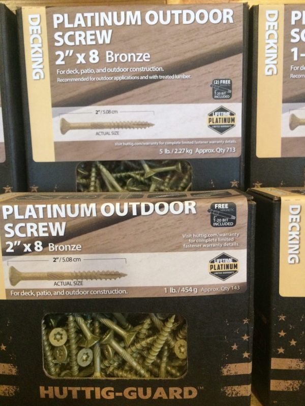 #8 x 2" Star Drive  Bronze Ceramic Screws 1#
