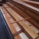 2x4-8' Rough #2&better Cedar rail