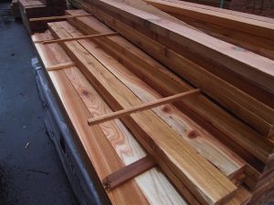 2x4-8' Rough #2&better Cedar rail