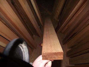 2 x 4 clear utility cedar