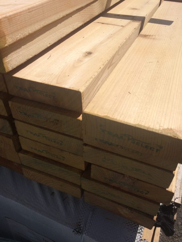 2x6 Western Red Cedar Select Knotty Kiln Dried Decking